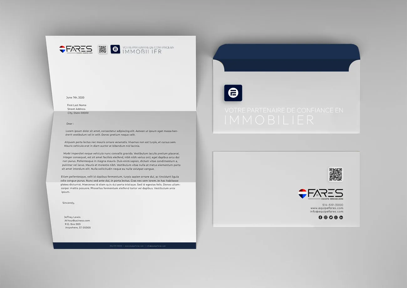 Equipe Farès stationery