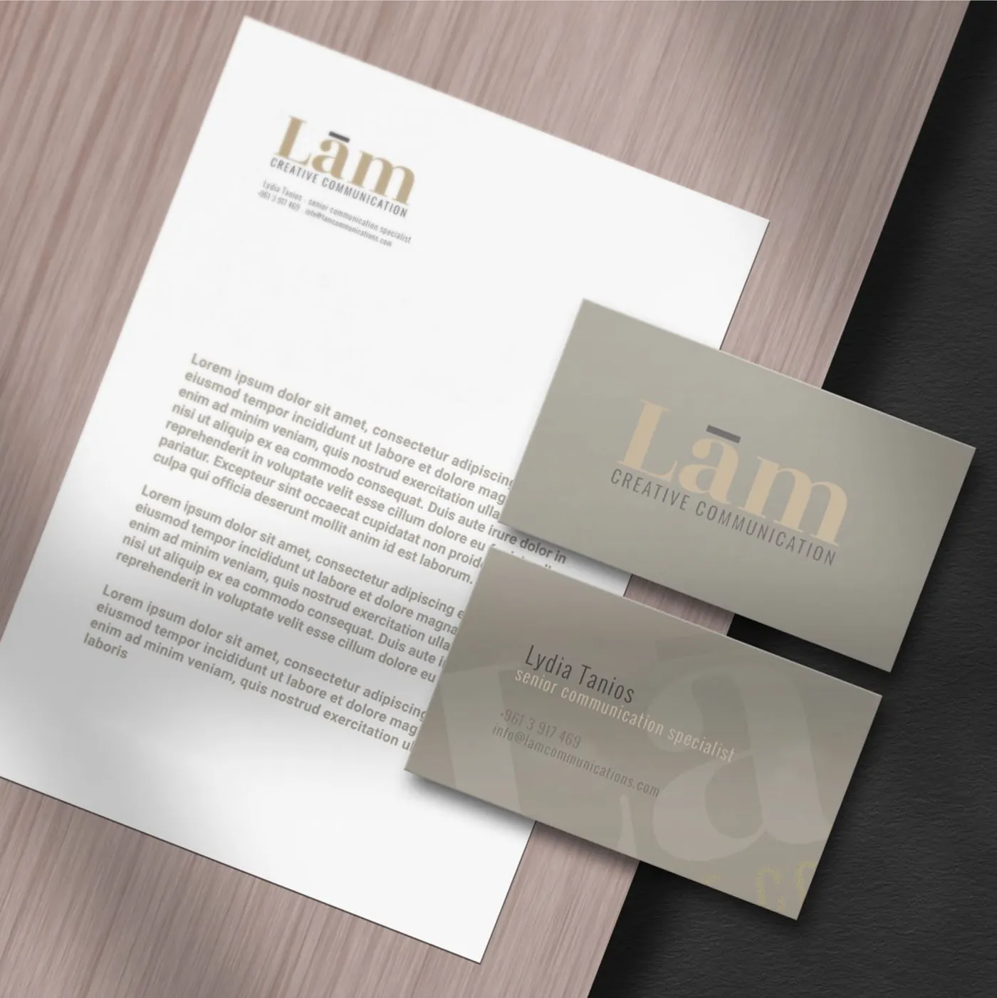Lām letterhead